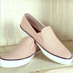 Blush Sperry top sider sneakers size 8